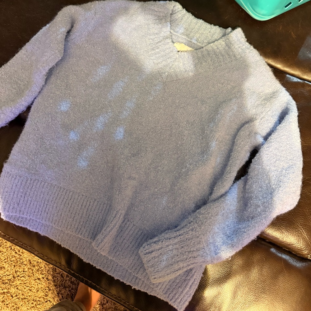 Aerie Light Blue Textured Sweater